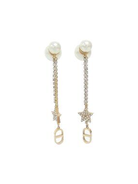 Dior Tribal Earrings Gold